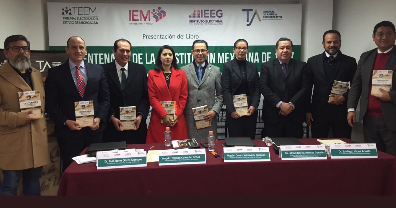 Presentan IEEG y TJAG ‘Centenario de la Constitución Mexicana de 1917’