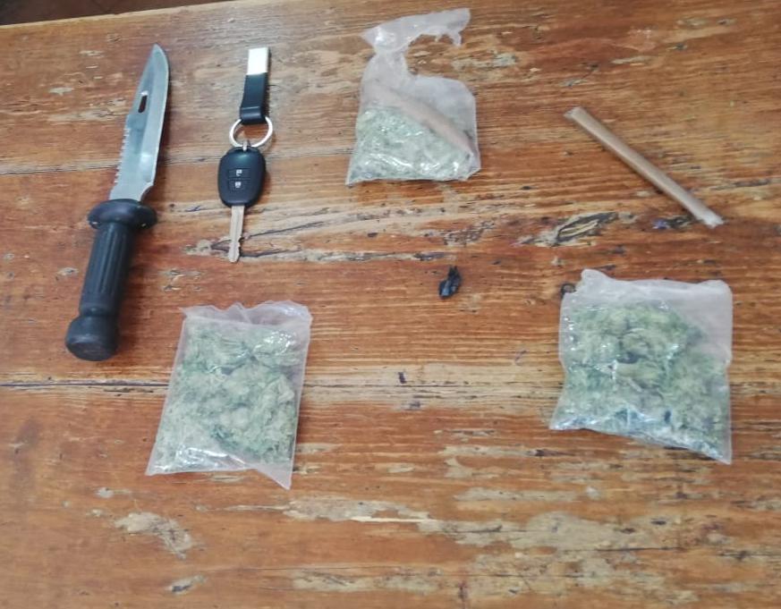 Detienen a hombre con droga en sierra de Santa Rosa