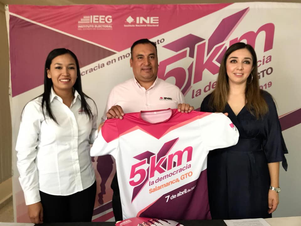 Invitan IEEG e INE a ‘Carrera Atlética 5 km por la Democracia’