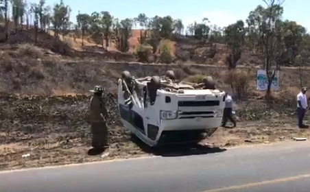 Trailer provoca “carambola” en la libre Guanajuato-Silao