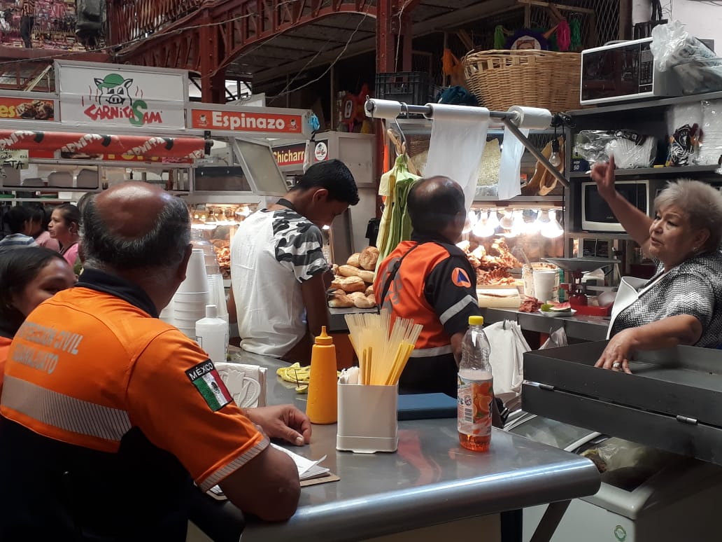 Revisan seguridad en el Mercado Hidalgo
