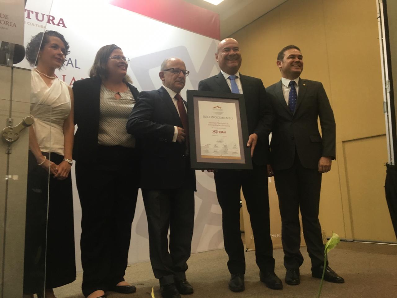 Reconocen al INAH por sus 80 años salvaguardando el patrimonio nacional