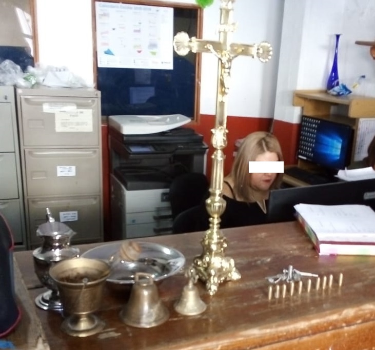 Detienen a joven por intento de robo en templo