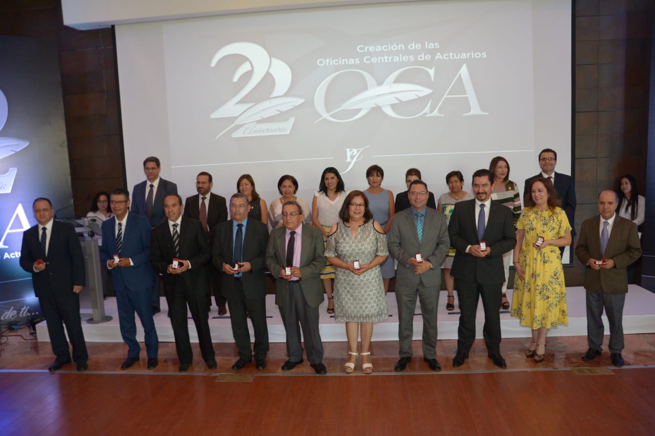 Celebra PJE aniversario de la creación de oficinas centrales de actuarios