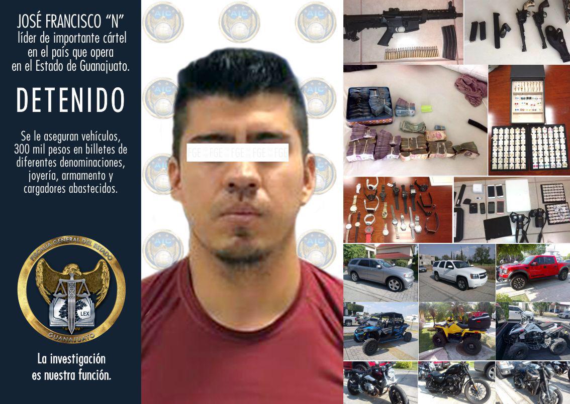 Detienen a líder de cartel en Guanajuato