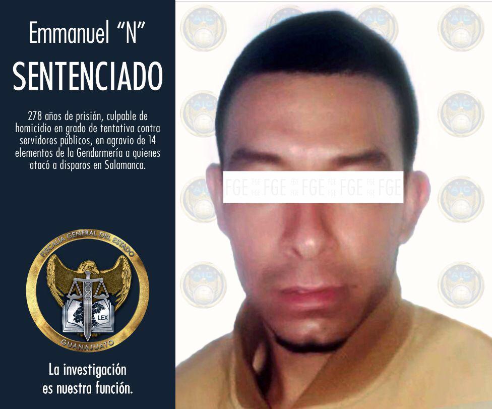 Dictan sentencia de 278 años a joven que atacó a la Gendarmería