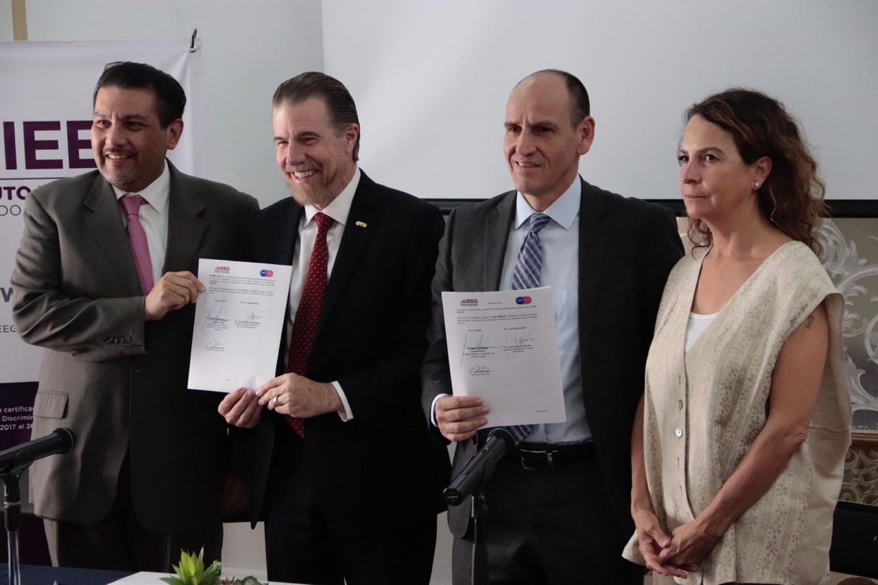 Firma IEEG y secretaría del Migrante convenio de colaboración