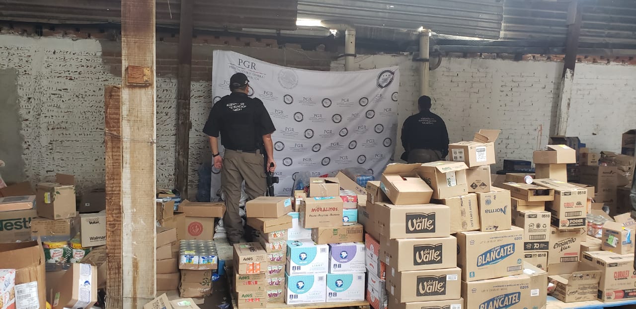Recuperan mercancía robada