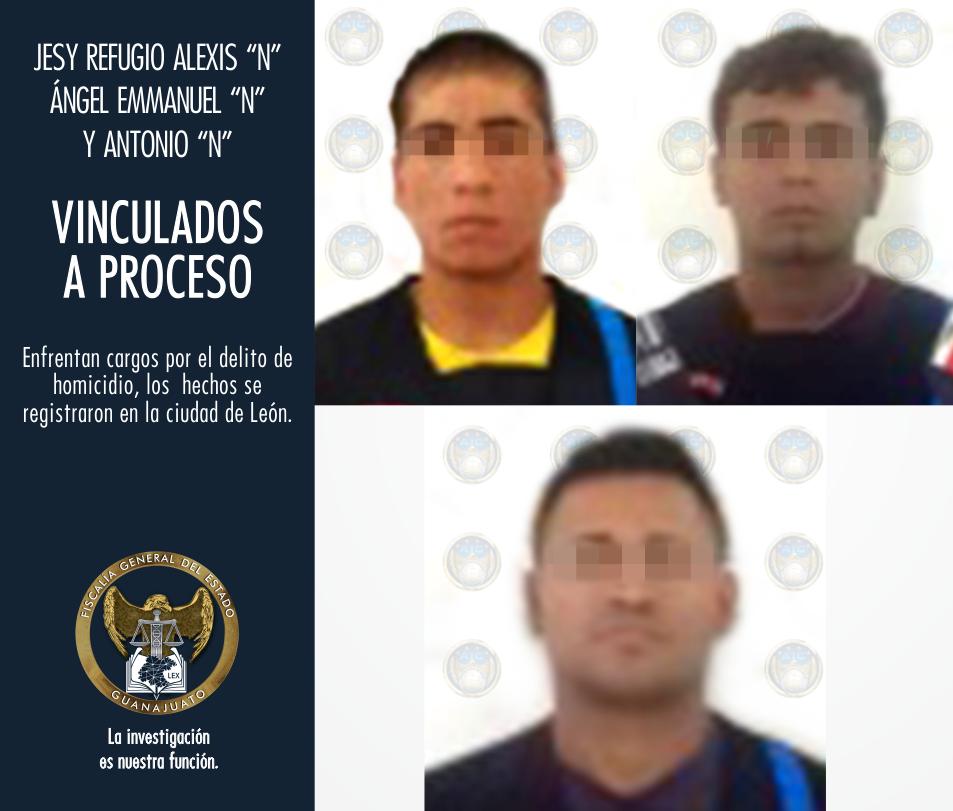 Vinculan a proceso a tres hombres por homicidio
