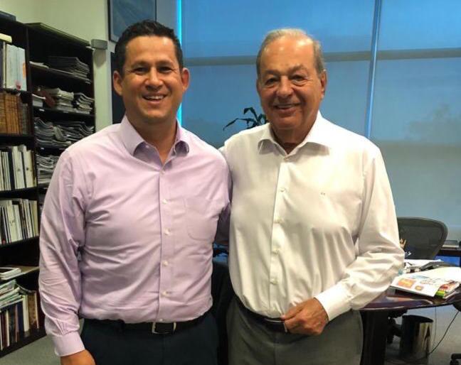 Se reúne gobernador con Carlos Slim