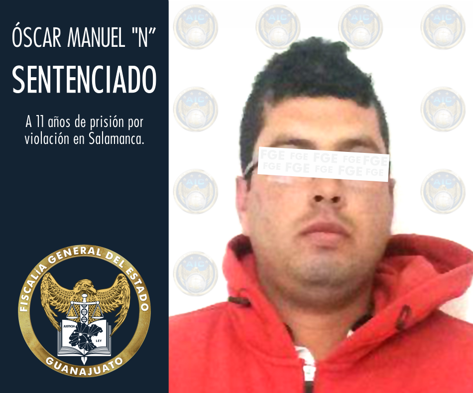 Sentencian a 11 años de prisión a violador de Salamanca