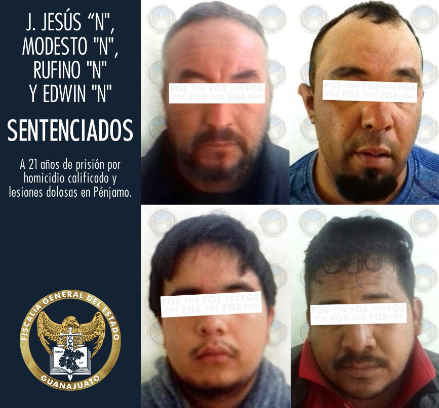 Sentencian a 4 homicidas