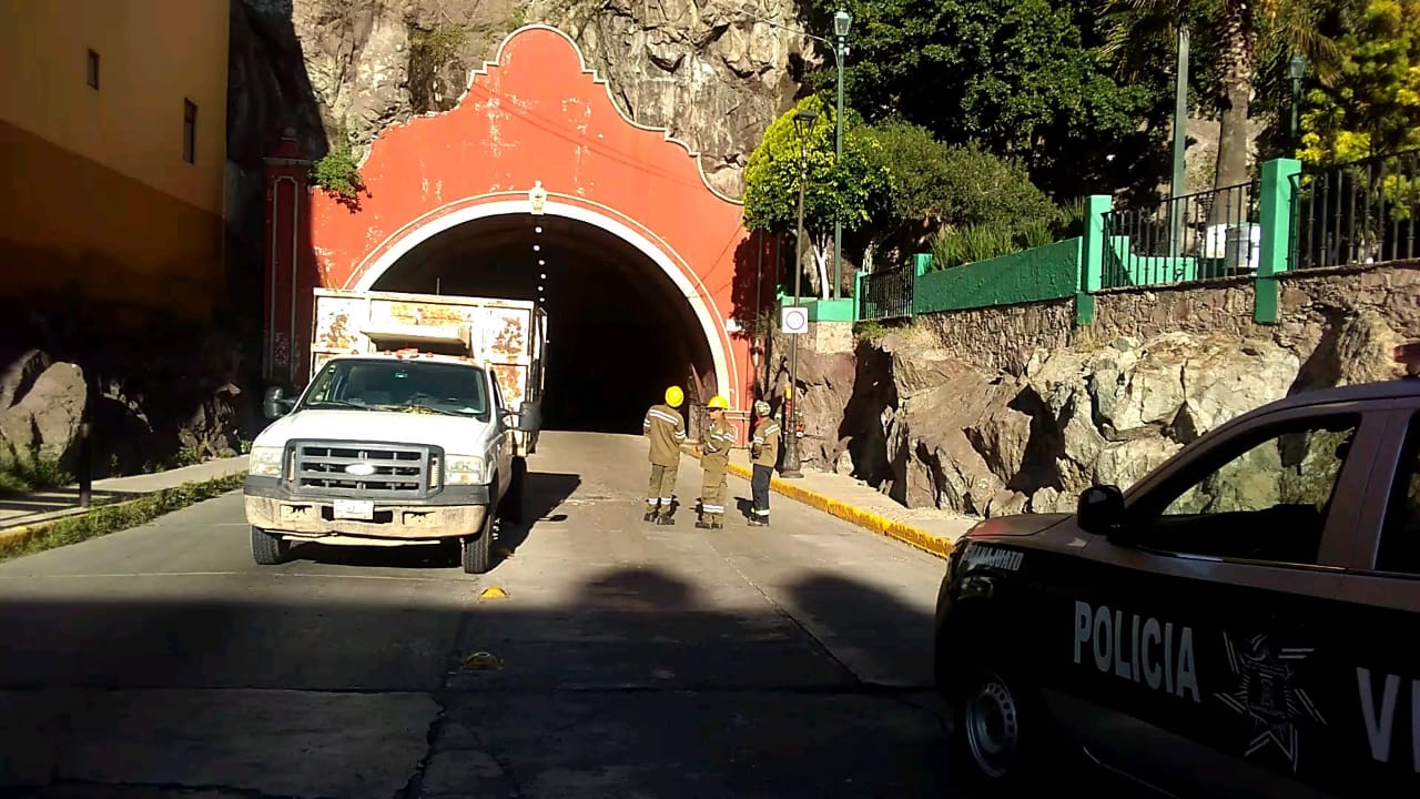 Retiran riesgo en túnel de Tamazuca