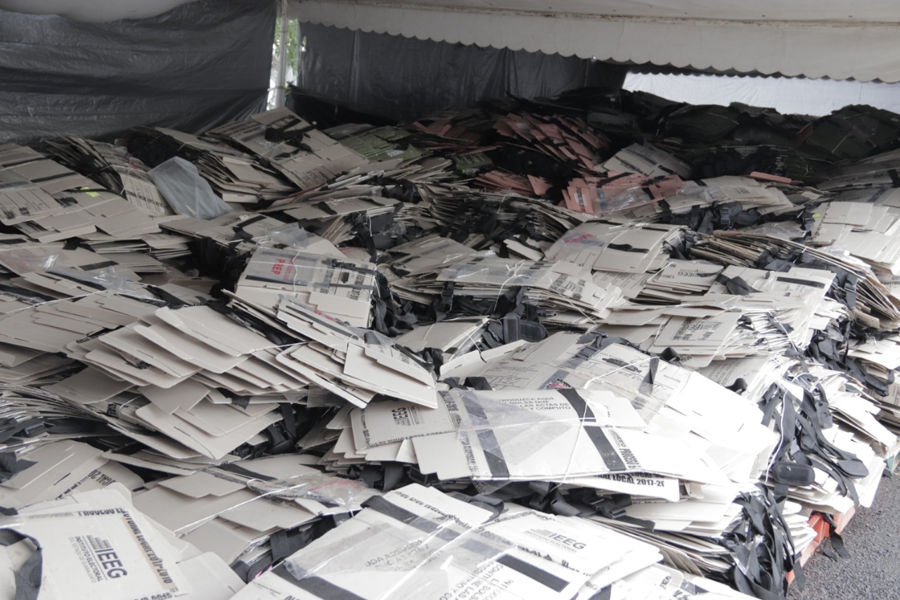 Inicia IEEG destrucción de material electoral