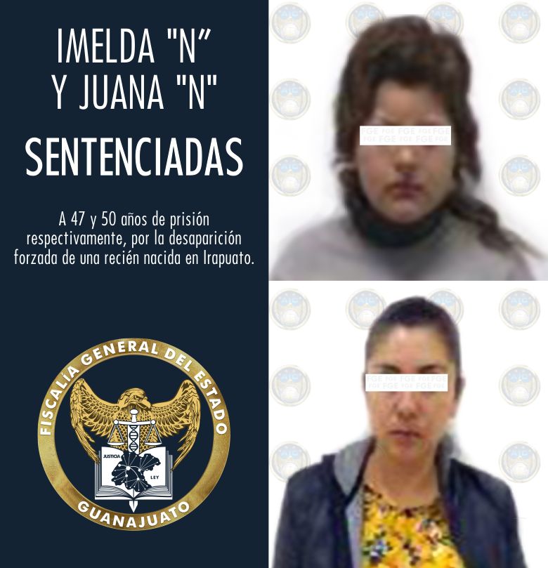 Encarcelan a dos mujeres por plagio  a una bebé