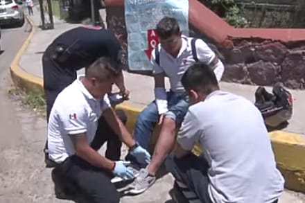 Atropellan a motociclista