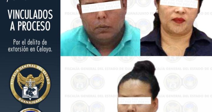 Detienen a 3 por extorsión a comercio en Celaya