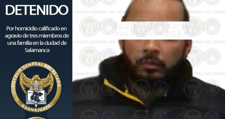 Detienen a ‘El Paquillo’ por triple homicidio