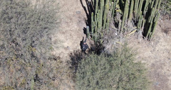 Rescatan a persona plagiada con apoyo de drones