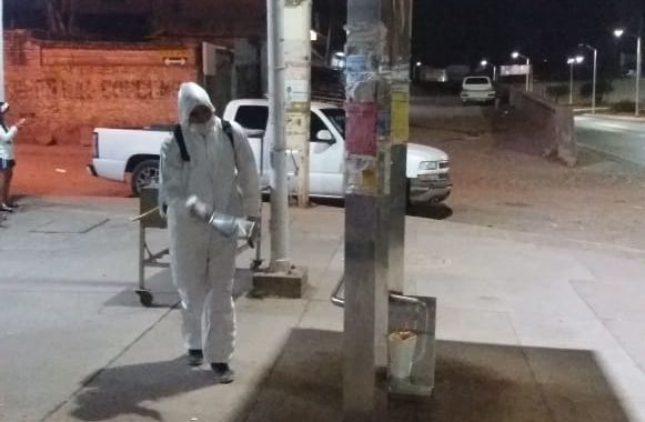 Refuerzan desinfección en la zona sur de Guanajuato Capital