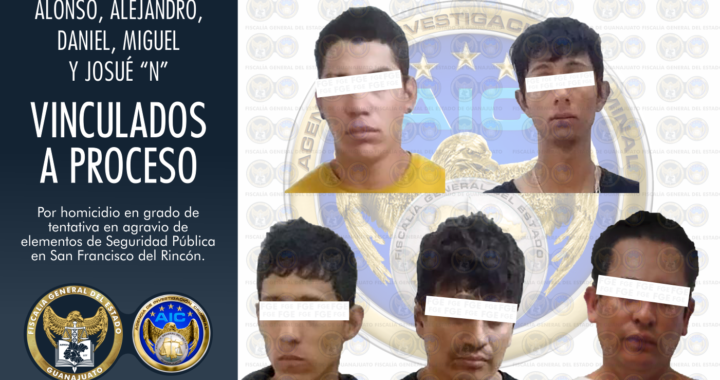 Vinculan a proceso a5 jóvenes que atacaron a policías de San Francisco del Rincón
