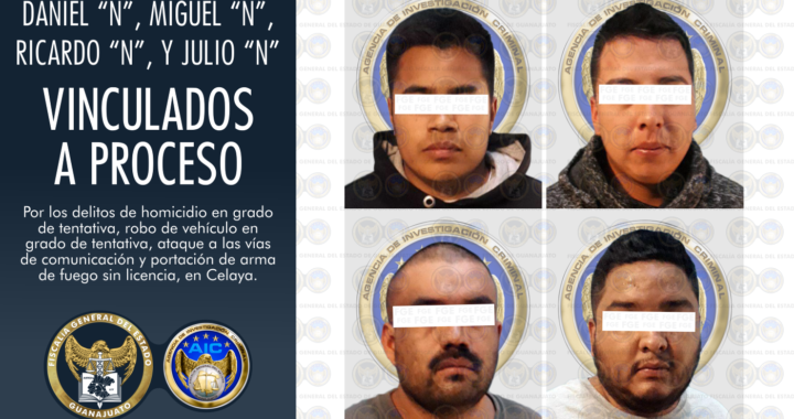 En prisión atacantes a policías en Celaya
