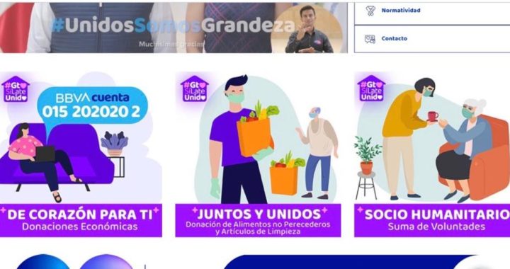 Ejecutivo anuncia plataforma para acopiar donativos