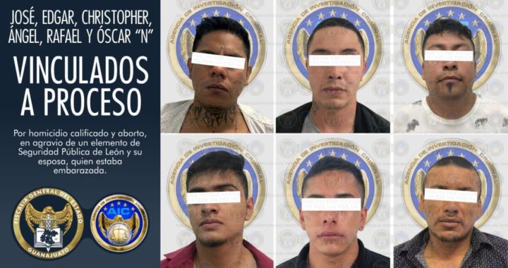 Vinculan a proceso a 6 por muerte de policía de León y su esposa