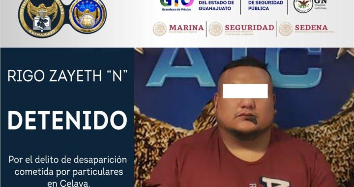Capturan a Rigo ‘N’ por la desaparición de 2 celayenses