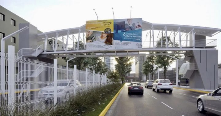 Tendrá la capital puente peatonal de lujo, con elevadores para usuarios