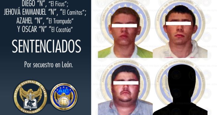 Fiscalía obtiene sentencias para 4 secuestradores en León