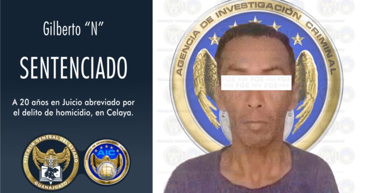 Sentencian con 20 años de prisión a feminicida en Celaya