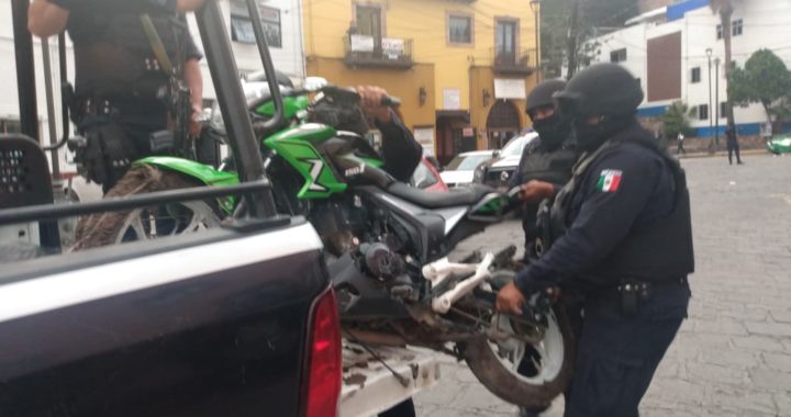 Detienen a ladrones de motocicleta con ayuda de cámaras
