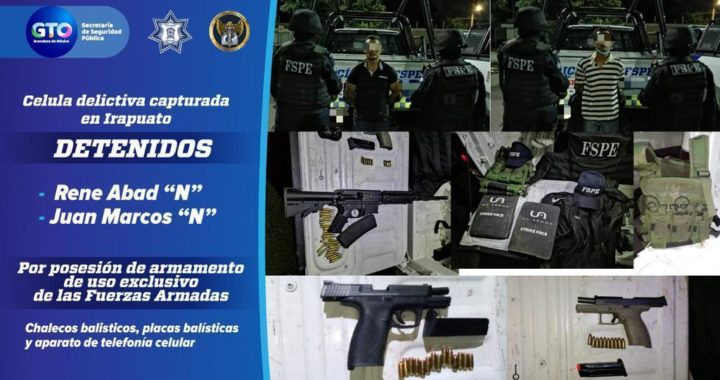 Capturan a integrantes de grupo criminal