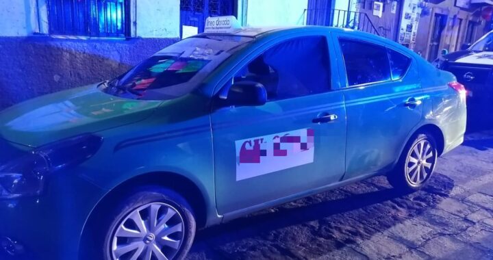 Detienen a taxista por portación de droga