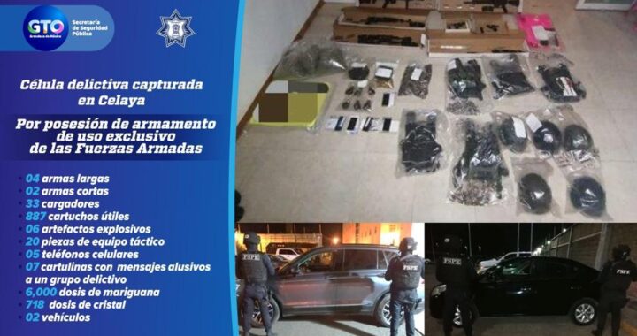 Capturan a célula criminal en Celaya