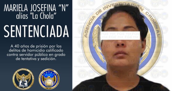 Pasará 40 años en prisión ‘La chola’, trabajaba para un grupo delictivo