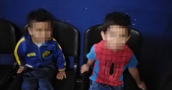 Rescatan a dos menores de situación de riesgo