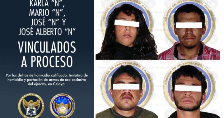 Vinculan a proceso a 4 miembros de una célula criminal