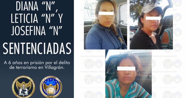 Por el delito de terrorismo, tres mujeres pasarán 6 años en prisión