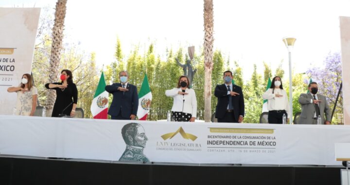 Conmemoran el aniversario de la proclama del Plan de Iguala en Guanajuato