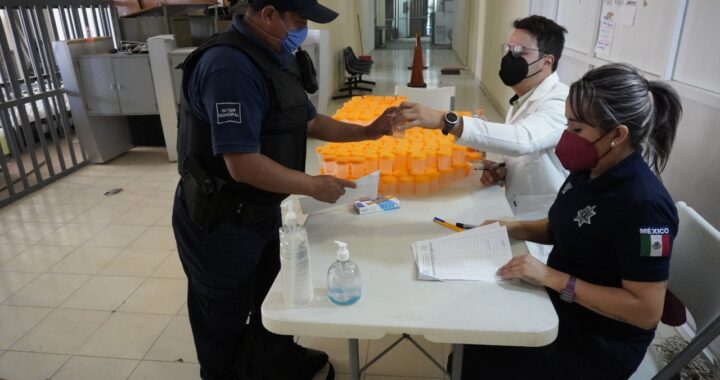 Realizan pruebas de antidoping a Policías y Tránsitos municipales