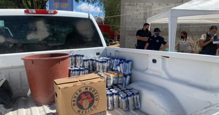 Decomisan centenas de cervezas