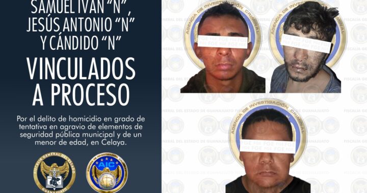 Vinculan a proceso a hombres que atentaron a policías municipales y un menor