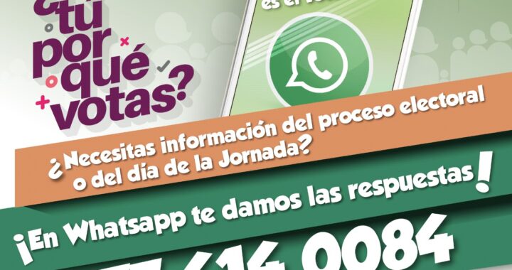 Crea IEEG WhatsApp para emitir información sobre elecciones