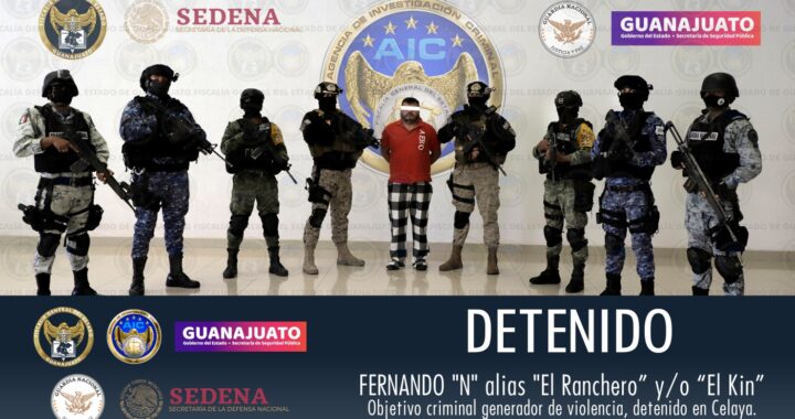 Detienen a ‘El ranchero’ líder de una célula criminal