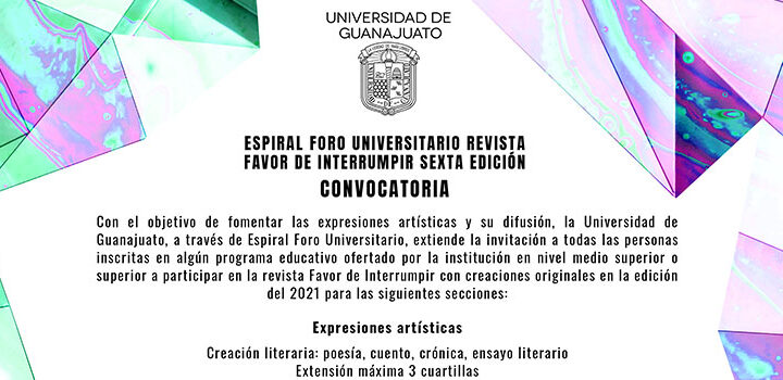 Invita UG a sus abejas a participar en la revista “Favor de interrumpir”