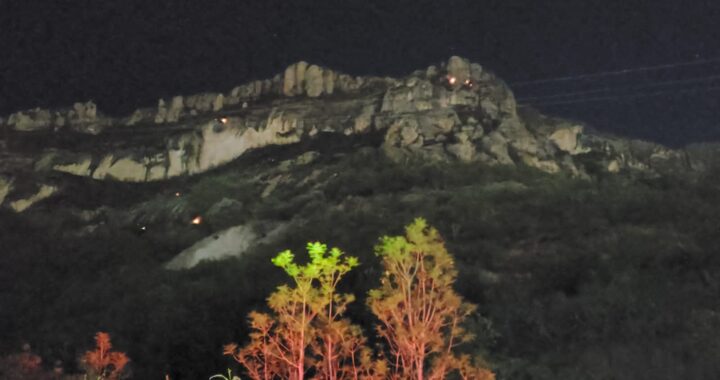 Se quema cerro de la Bufa