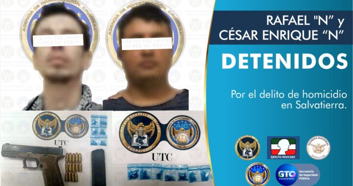 Rafael ‘N’ y César Enrique ‘N’, presuntos responsables de la muerte de Javier Barajas