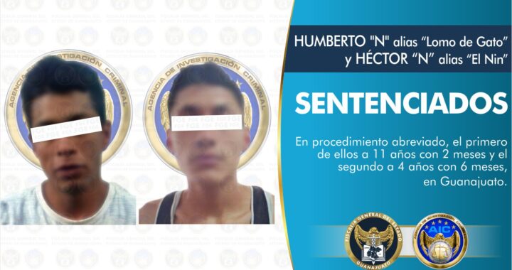 “Lomo de Gato” y “El Nin”, fueron condenados a prisión  por el delito de robo en la capital